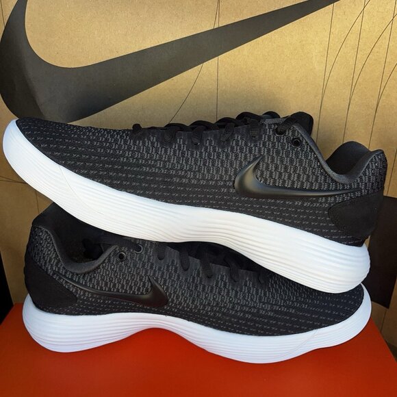 NEW Nike Hyperdunk 2017 Low Black Silver White 897663-001 Men Size 10